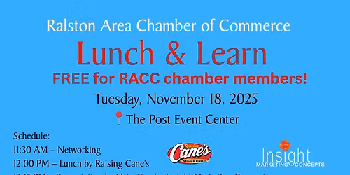 Ralston Chamber Lunch & Learn