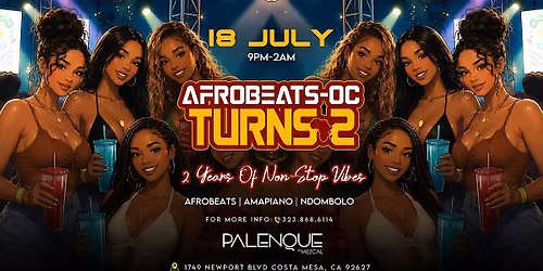 AFROBEATS-OC TURNS 2
