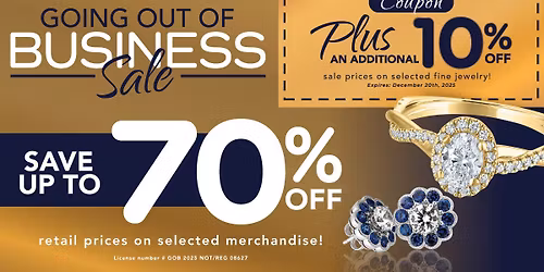 \ud83c\udf89 HYME TYME JEWELERS GOING OUT OF BUSINESS SALE \ud83c\udf89