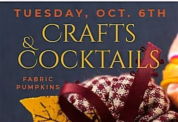 Crafts & Cocktails: Fabric Pumpkins