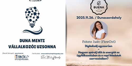 Duna Menti V\u00e1llalkoz\u00f3i Uzsonna: Digitaliz\u00e1lj egyszer\u0171en