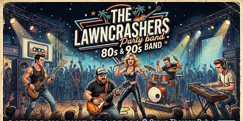 🎸 THE LAWNCRASHERS LIVE AT GROUP THERAPY PUB! <svg xmlns=