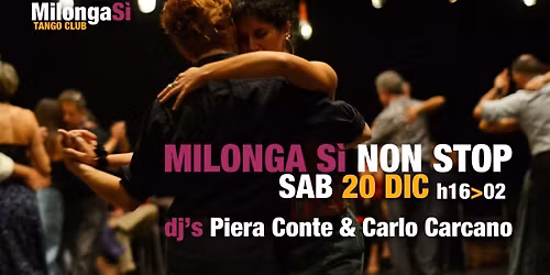 Milonga S\u00ec Non Stop dicembre