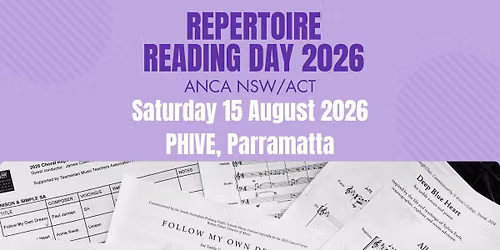 Repertoire Reading Day 2026 ANCA NSW\/ACT