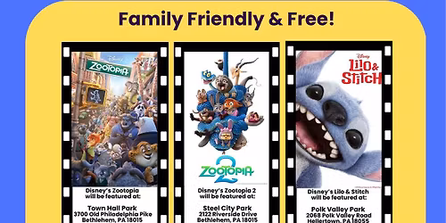 Lower Saucon Township 2026 Summer Movies in the Park Series