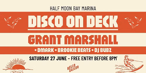 DISCO ON DECK \ud83e\udea9 feat. Grant Marshall at Hello Sailor Half Moon Bay \u2693\ufe0f