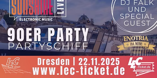 90er Partyschiff \/\/ SUNSHINE LIVE \/\/ 22.11.2025