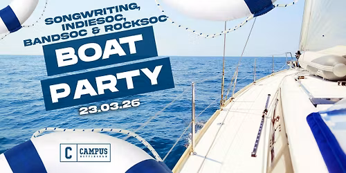 SongwritingSoc, BandSoc, IndieSoc & RockSoc Boat Party