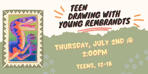 Teen Drawing with Young Rembrandts