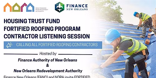 Housing Trust Fund Listening Sessions: FORTIFIED Roof Contractors