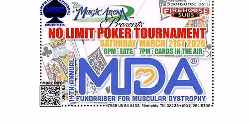 2026 MDA Fundraiser Event ☘️ No Limit Poker Tournament