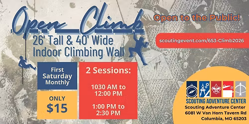 Open Climb on the Indoor Climbing Wall