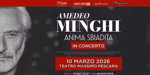 Amedeo Minghi - Pescara Teatro Massimo 10 marzo