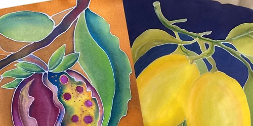 Silk Painting Workshop Sukkot Holiday Scarf: \u00ab\u041e\u0442 \u044d\u0442\u0440\u043e\u0433\u0430 \u0434\u043e \u0433\u0440\u0430\u043d\u0430\u0442\u0430\u00bb 