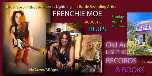 Frenchie Moe Acoustic Blues Trio at Old Arabi Lighthouse