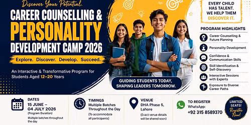 Career Counselling & Personality Development Camp 2026