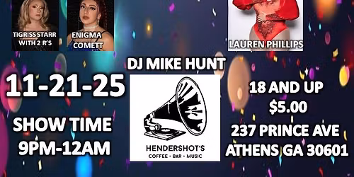 Athens Showgirl Cabaret @ Hendershot's Fabulous Friday's