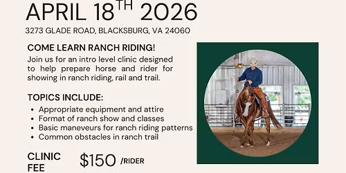 Intro to Ranch Riding Clinic