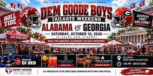 Dem Goode Boys Tailgate Party Georgia vs Alabama
