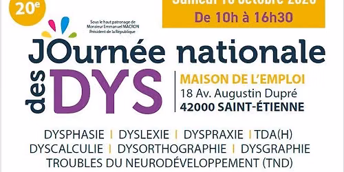 42 - Saint Etienne - Journ\u00e9e des DYS (par Avenir Dysphasie TDL Loire)
