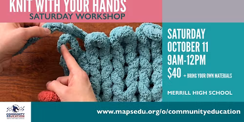 LEARN TO KNIT WITH YOUR HANDS