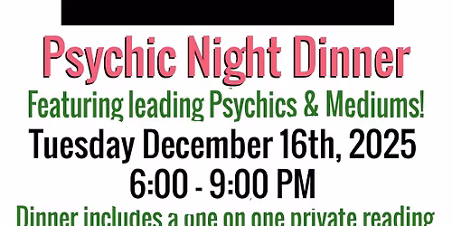 Psychic night dinner in Massapequa 