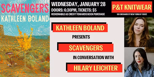 Kathleen Boland presents Scavengers, with Hilary Leichter