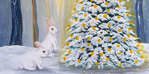 Norfolk Paint Parties "Hopping For Snow"