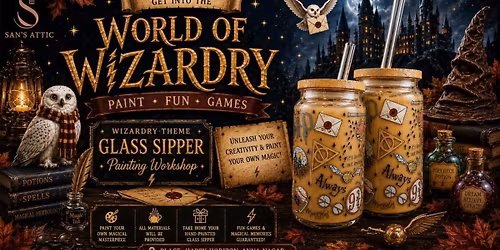 Harry Potter Theme Glass Sipper Painting Workshop
