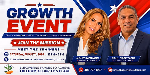 The New art of living growth opportunity workshop