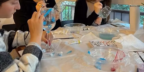 Wine Down DIY - Wine Glass Painting