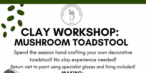 Clay workshop: Mushroom toadstool 