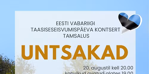 Eesti Vabariigi taasiseseisvumisp\u00e4eva kontsert Tamsalus