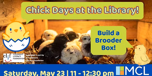 Chick Days at MCL: Build a Brooder Box