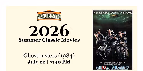 Summer Classics: Ghostbusters
