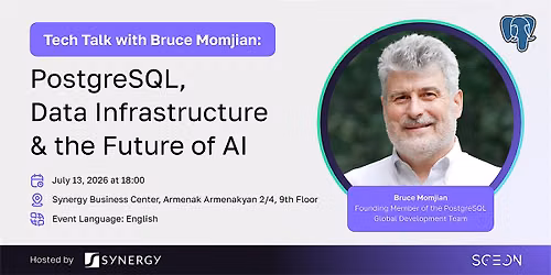 Tech Talk with Bruce Momjian: PostgreSQL, Data Infrastructure & the Future