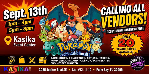 Pok\u00e9mon TCG: Vendor Registration
