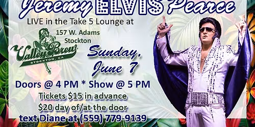 It's a Hawaiian luau...ELVIS IS BACK at Valley Brew!