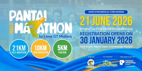 Pantai Half Marathon 2026 by Lions GT Mutiara