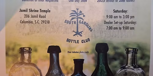 Columbia, South Carolina Bottle Club Show and Sale