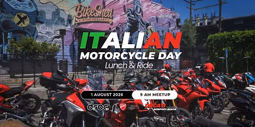 DROC Ride to ACH & Italian MC Day at BikeShed - June