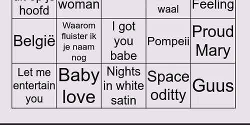 Swingo of Muzikale Bingo gelijk we zeggen!