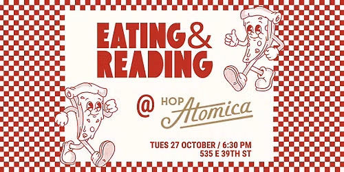 Eating & Reading at Hop Atomica