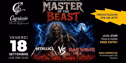 MASTER OF THE BEAST Live Capriccio Cesena
