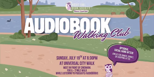 July Audiobook Walking Club