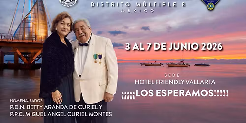 Convenci\u00f3n Vallarta 2026. DMB Lions Club International. M\u00e9xico 