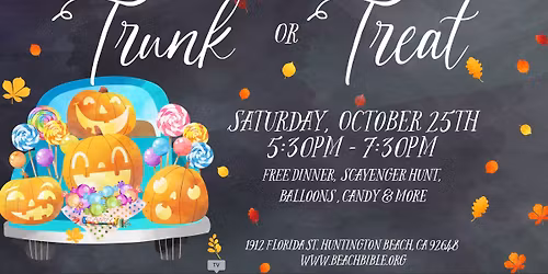 6th Annual Beach Bible Church Trunk or Treat