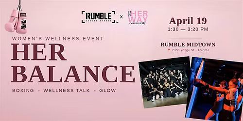 Women\u2019s Wellness Event in Toronto: Boxing Class & Talk | HER BALANCE