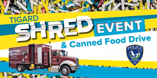 TPD Shred Day & Canned Food Drive