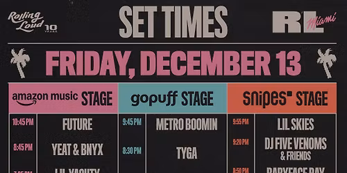 2026 Rolling Loud Festival - Sunday at Camping World Stadium